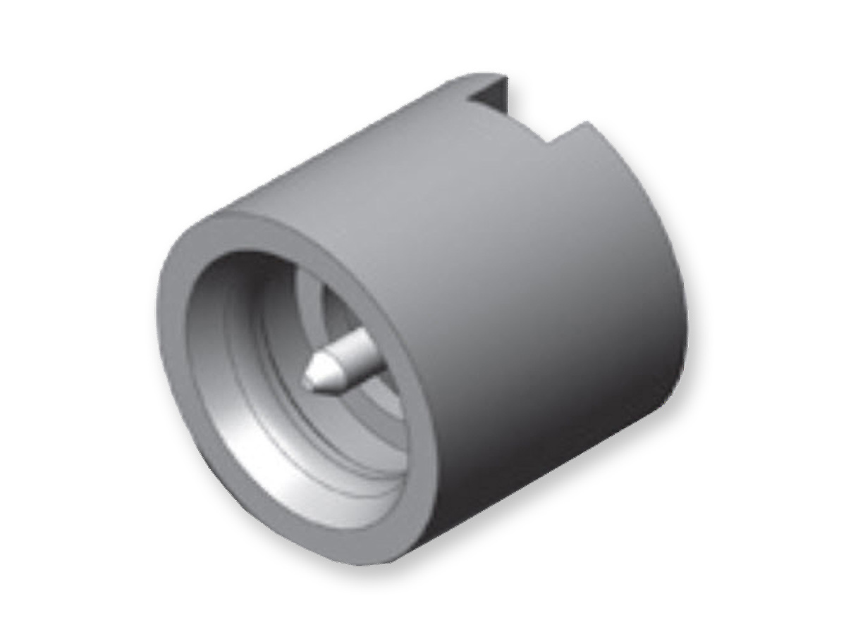 Male Shroud and Pin, Pre-Tinned, Smooth Bore