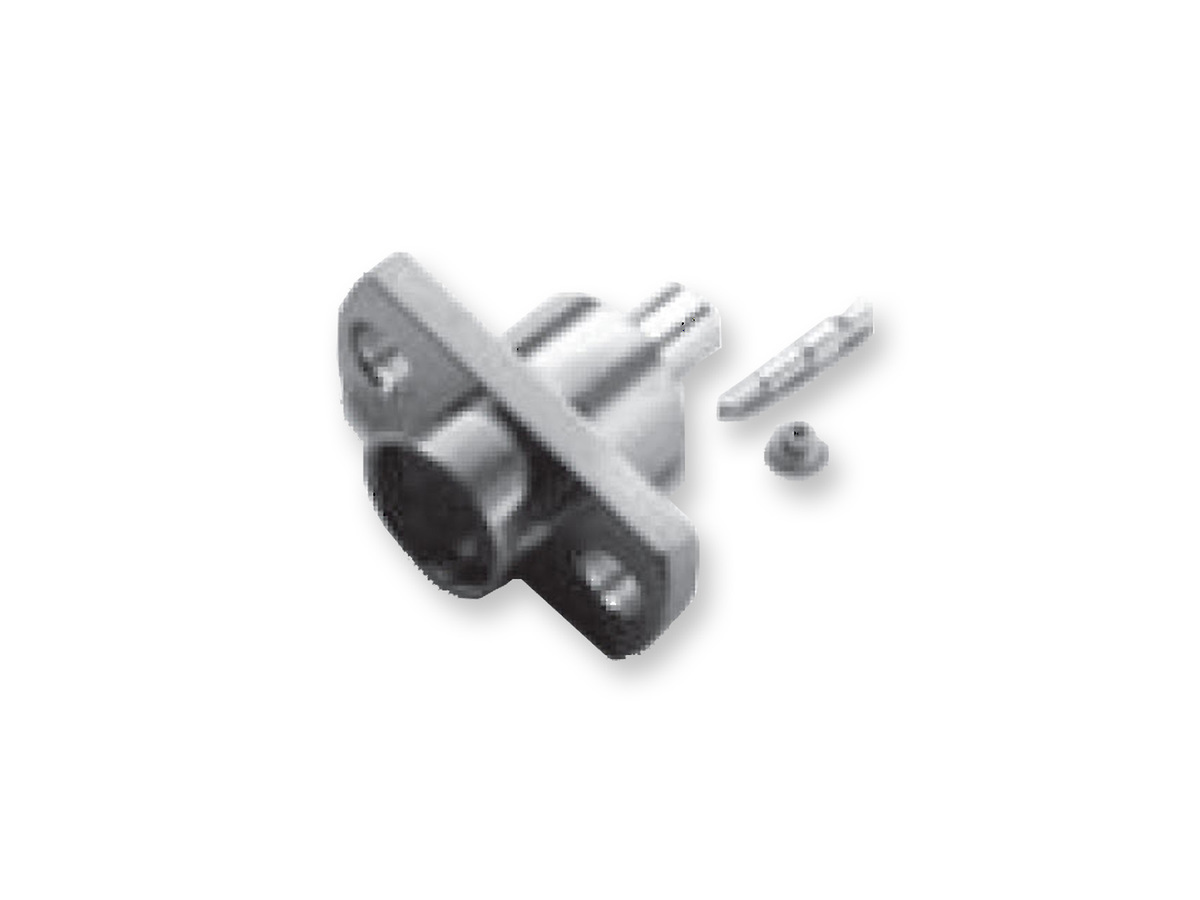 Flange Mount to 0.086 S/R Cable Full Dentent, 0.480 Long, 0.093 Hole Dia.