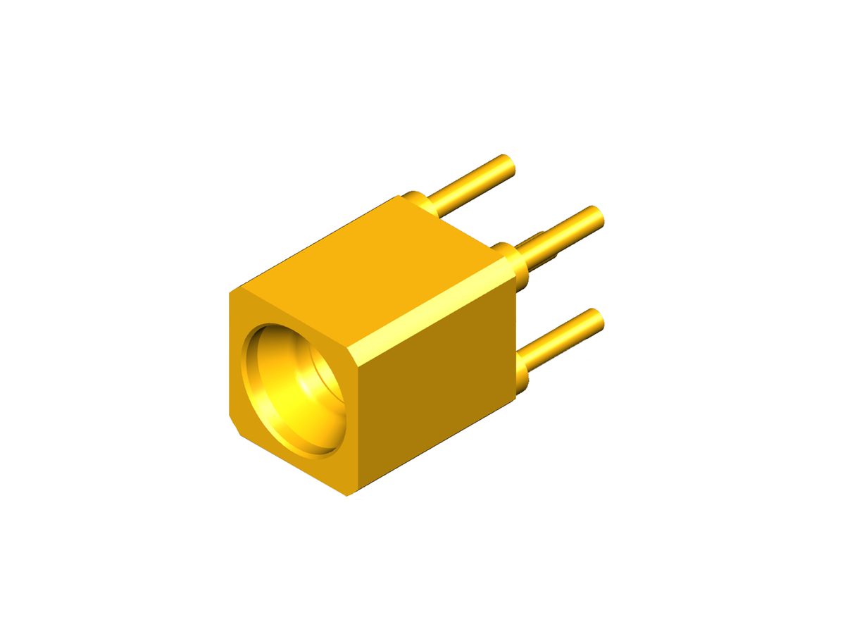3-Position Straight GPPO Male Full Detent PWB Block Assembly, 0.420 Length