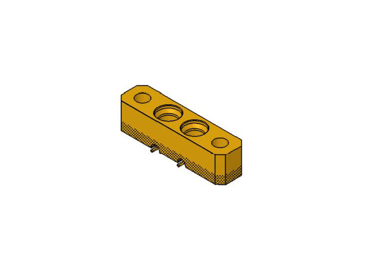 Smooth Bore Dual Shroud Block, 0.605 Length, Mating Block: B011-A93-13