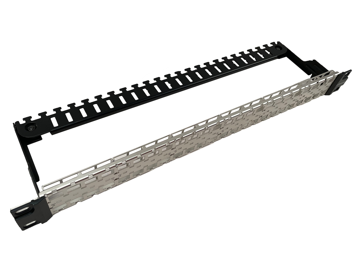 empty 19-inch panel, 1 U 48 ports, for KS modules