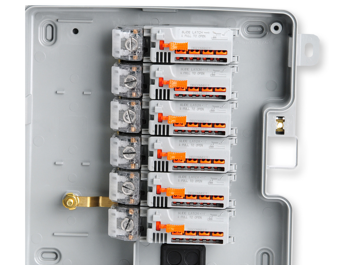 6 IDC Universal Line Modules, TandAction™ Hybrid Universal Station Protectors