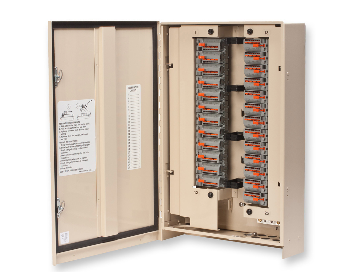 25 IDC Universal Line Modules, TandAction™ Hybrid Station Protectors