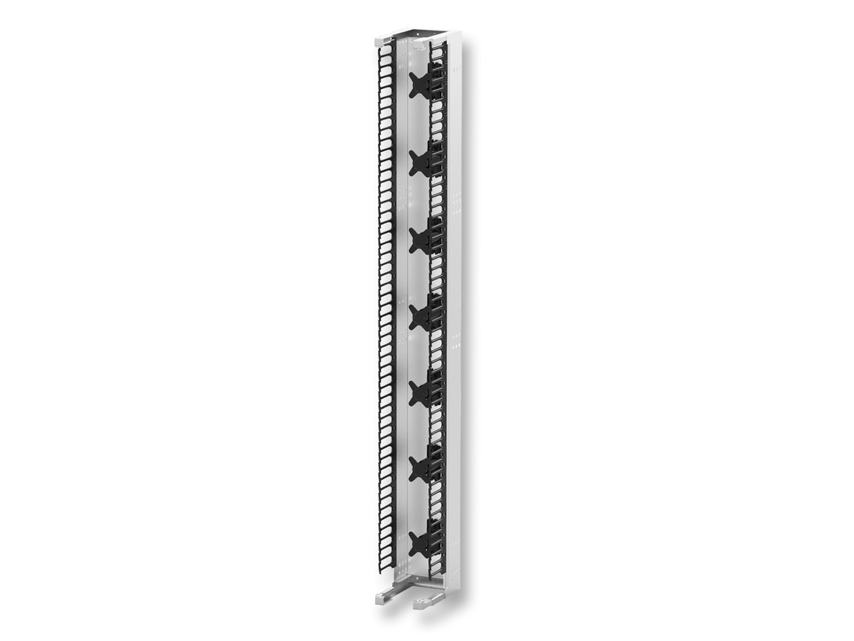 Single vertical with pass-through, 7 ft, 8-in width, black