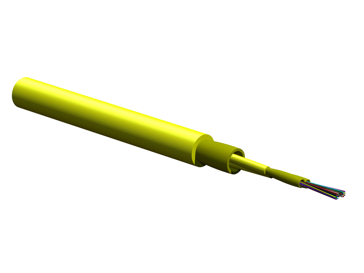 24 F, SMF-28® Ultra fiber, Single-mode (OS2), Plenum