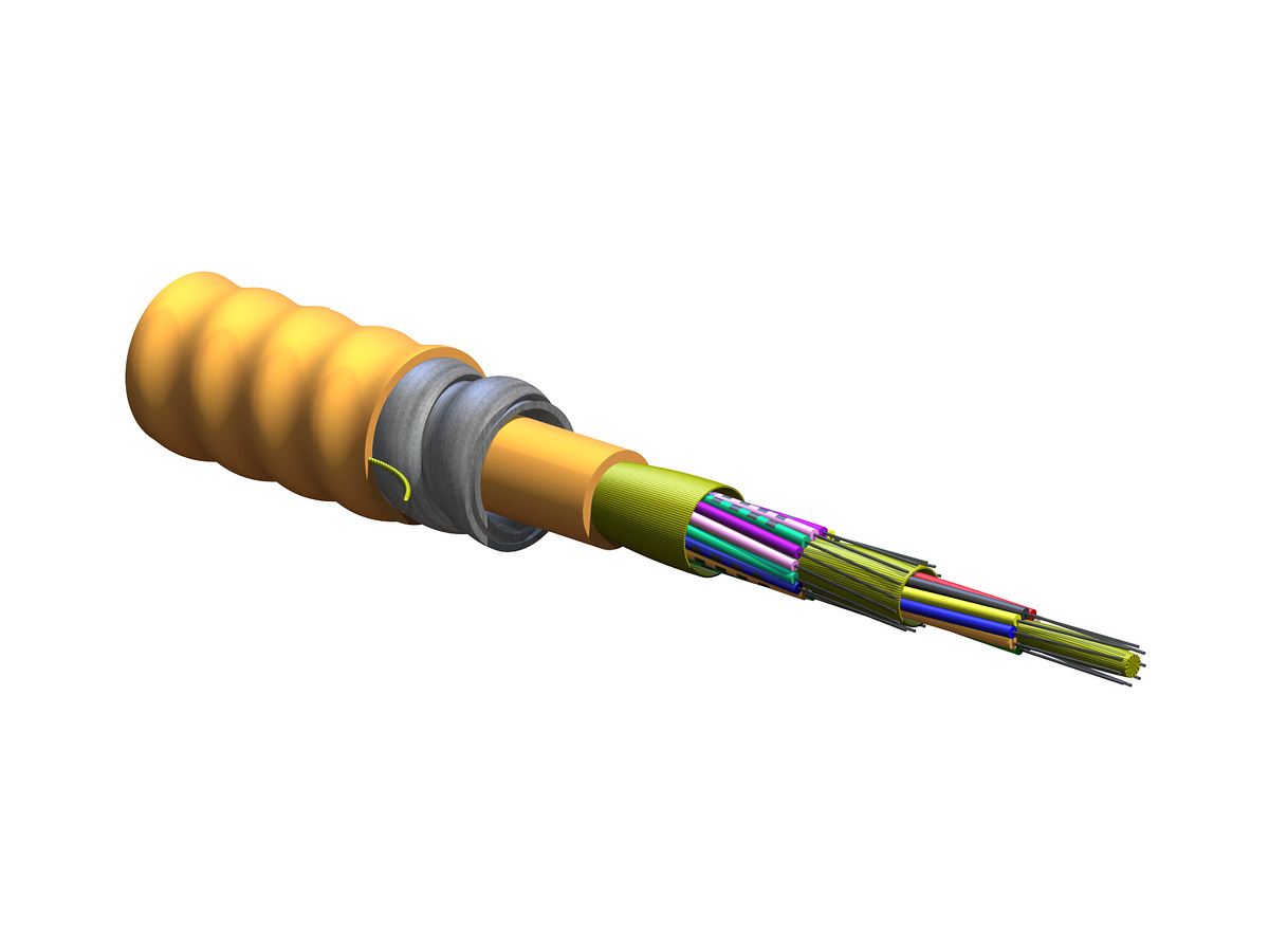 024K88-33130-A3 | MIC® Tight-Buffered, Interlocking Armored Cable, Plenum  24 F, 62.5 µm multimode (OM1) | Corning