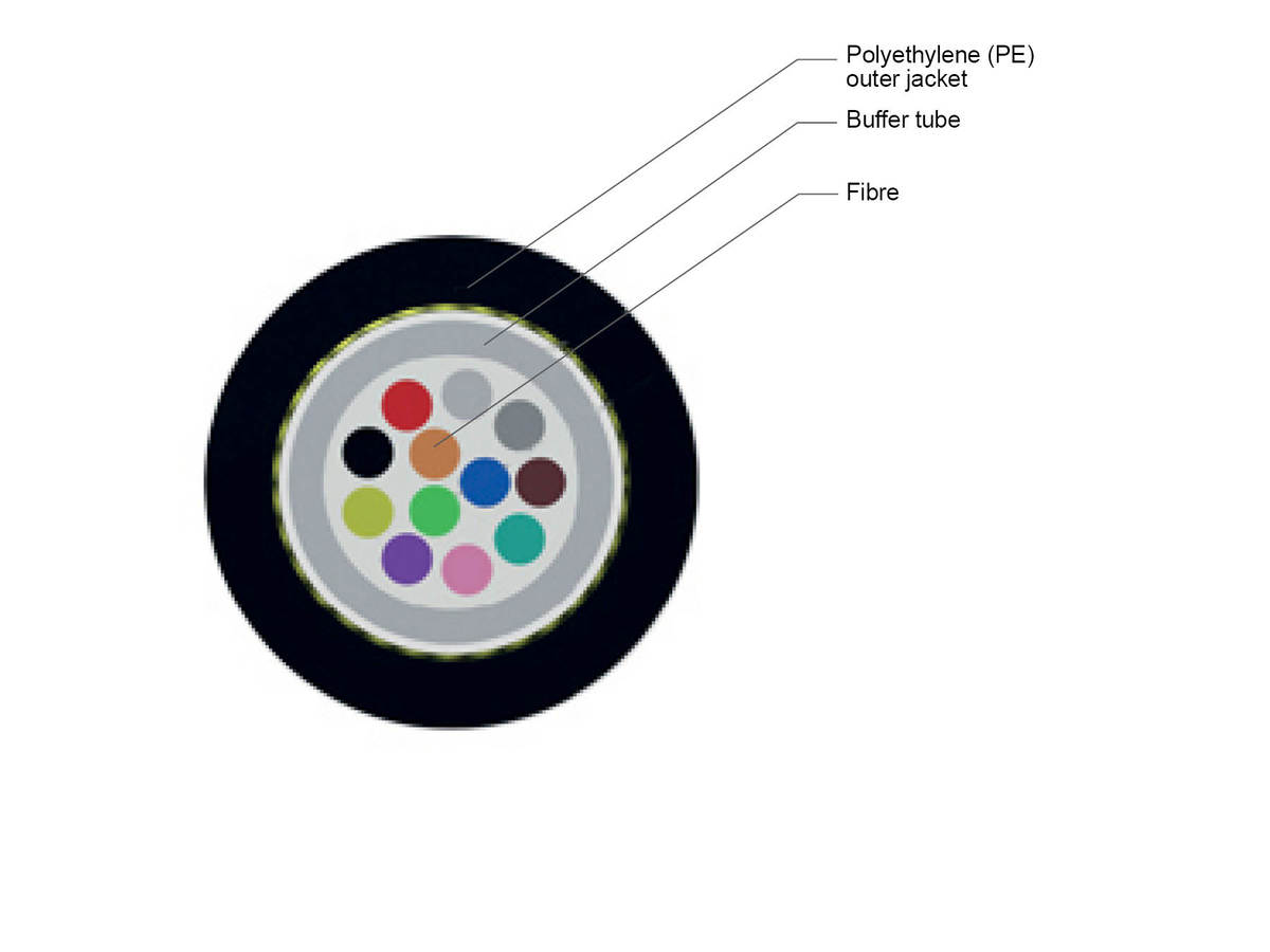 A-D(ZN)2Y, 1x12 fibres, CT, Single-mode (SMF 28e® ULTRA)