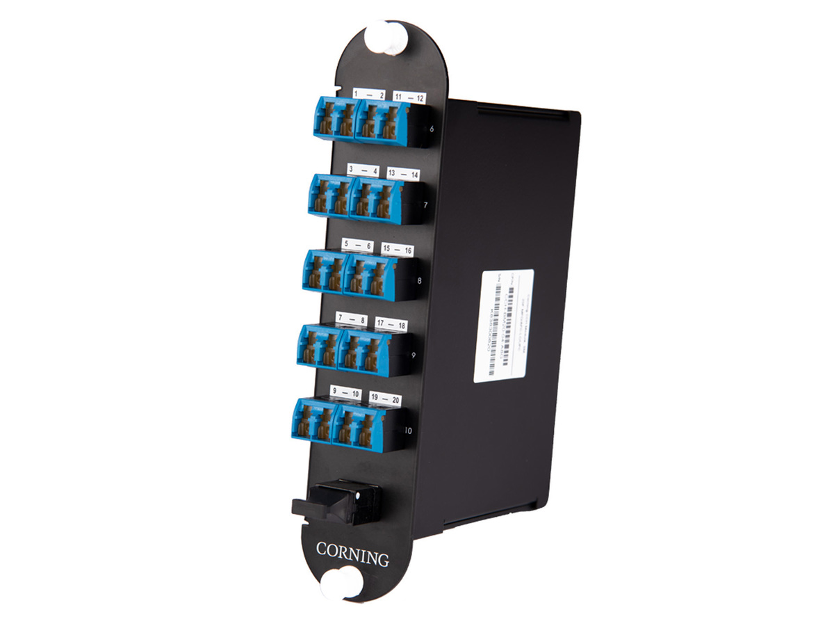 20 F, Shuttered LC to 24f MTP®, Single-mode (OS2)