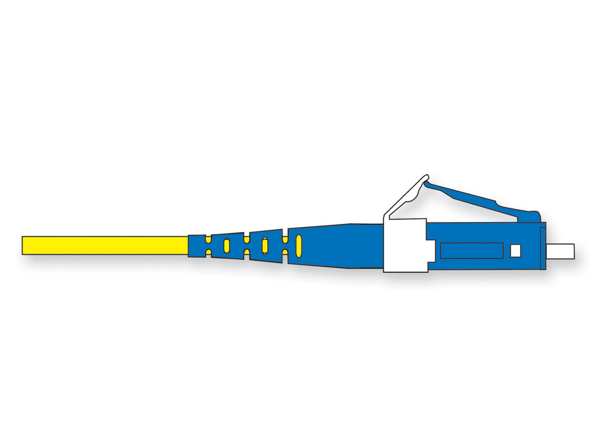 2F, Zipcord Cable, Riser, 2.0 mm, LC Duplex to LC Duplex, Single-mode (OS2), 2 m
