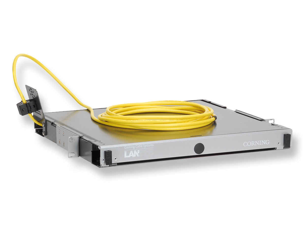 4 rack units, 144 F, SC duplex connectors, ribbon cable, riser, top-right cable entry, 10 m, Single-mode (OS2)