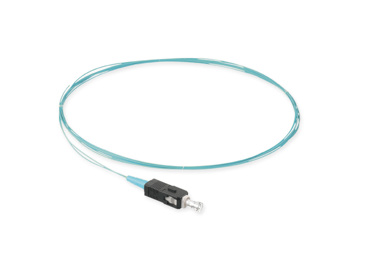 SC connectors, 900 µm LSZH TB3, 50 µm multimode (OM3), 2 m