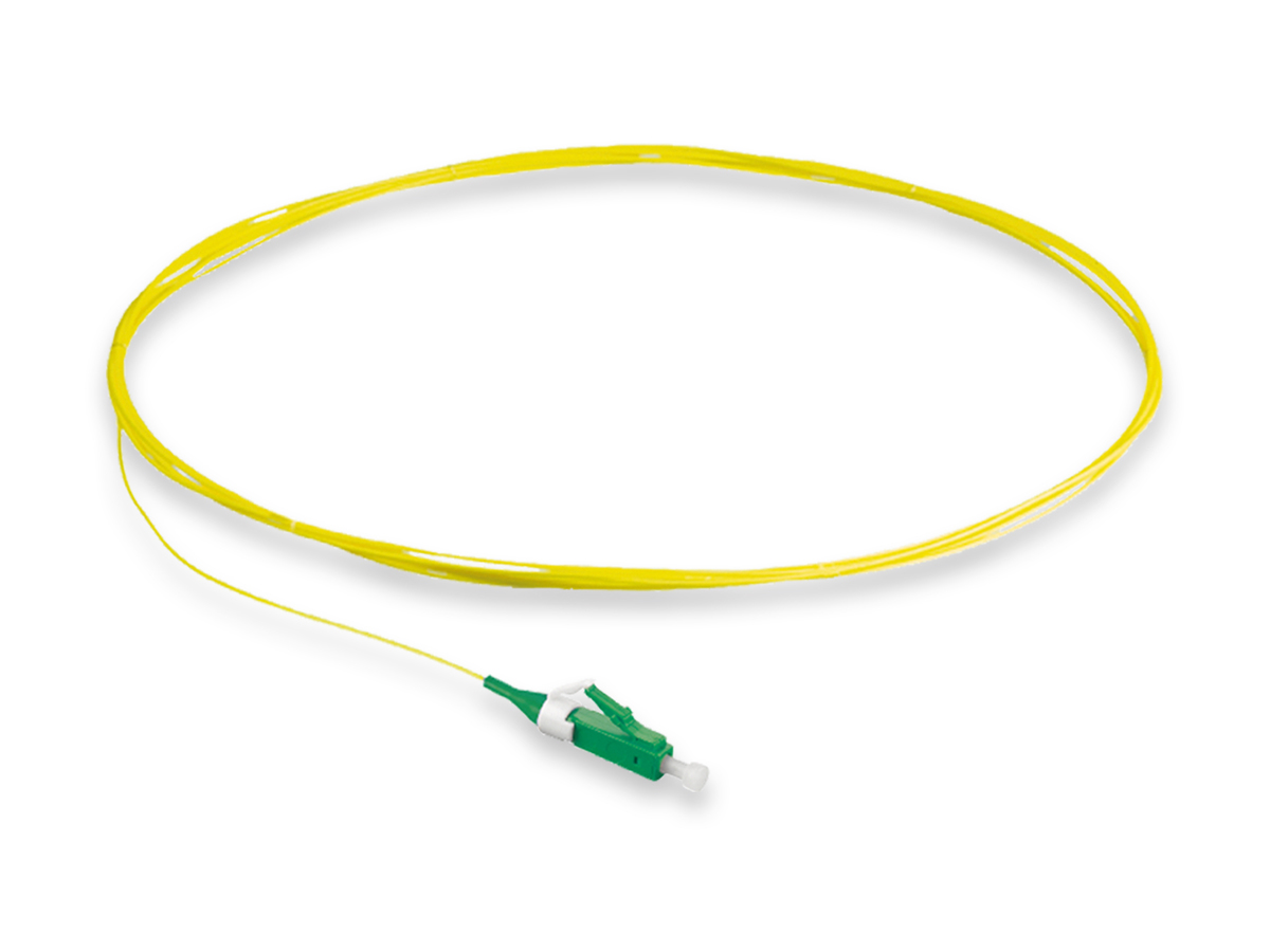 ST® compatible connectors 900 µm LSZH TB3, Metal Bayonet, 62.5 µm multimode (OM1), 2 m