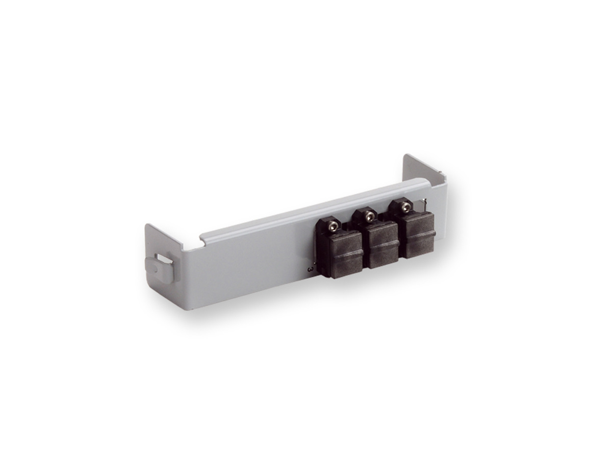 Riser Terminal Panel with three 2x Shuttered MTP connectors