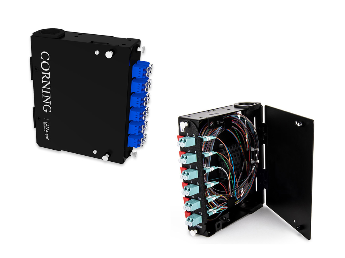 24 F, LC duplex, 50 µm multimode (OM4), single fiber, 250 µm
