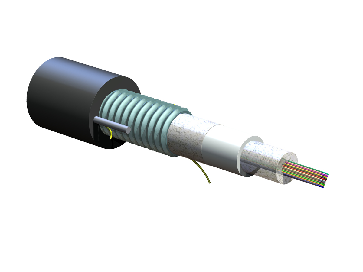 SST-Ribbon Single-Tube, Gel-Free, Armored Cable