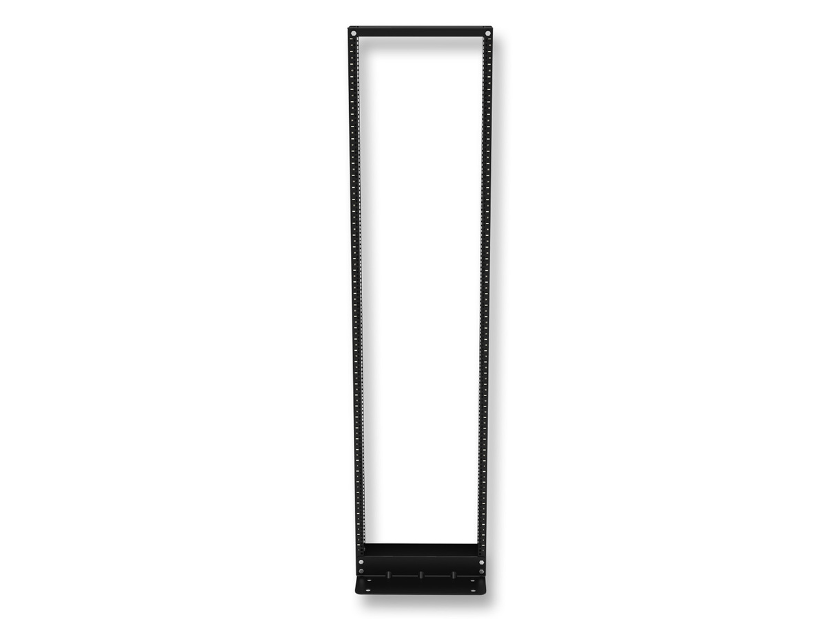 Standard front and rear cable access, rack floor mount, 7 ft, black