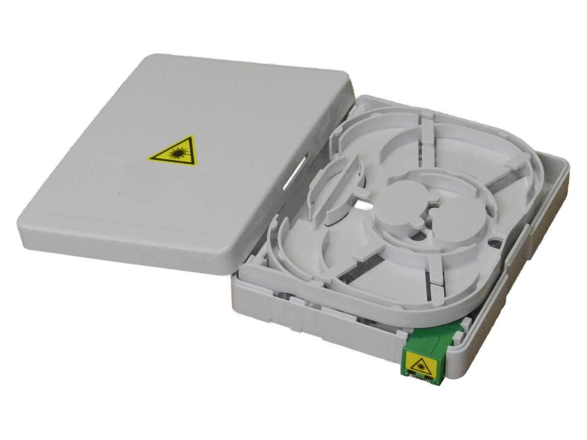 1 F, SC APC shuttered adapter and Pigtails (Telcordia), Heat-Shrink