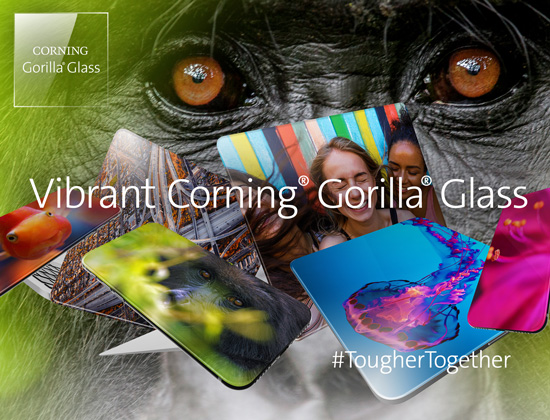 Vibrant Corning Gorilla Glass