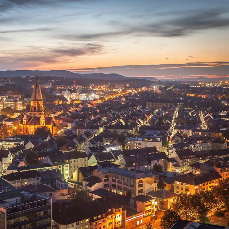 Kaiserslautern-Wiesbaden city view