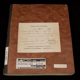 Corning optical fiber notebook