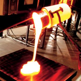 Molten glass