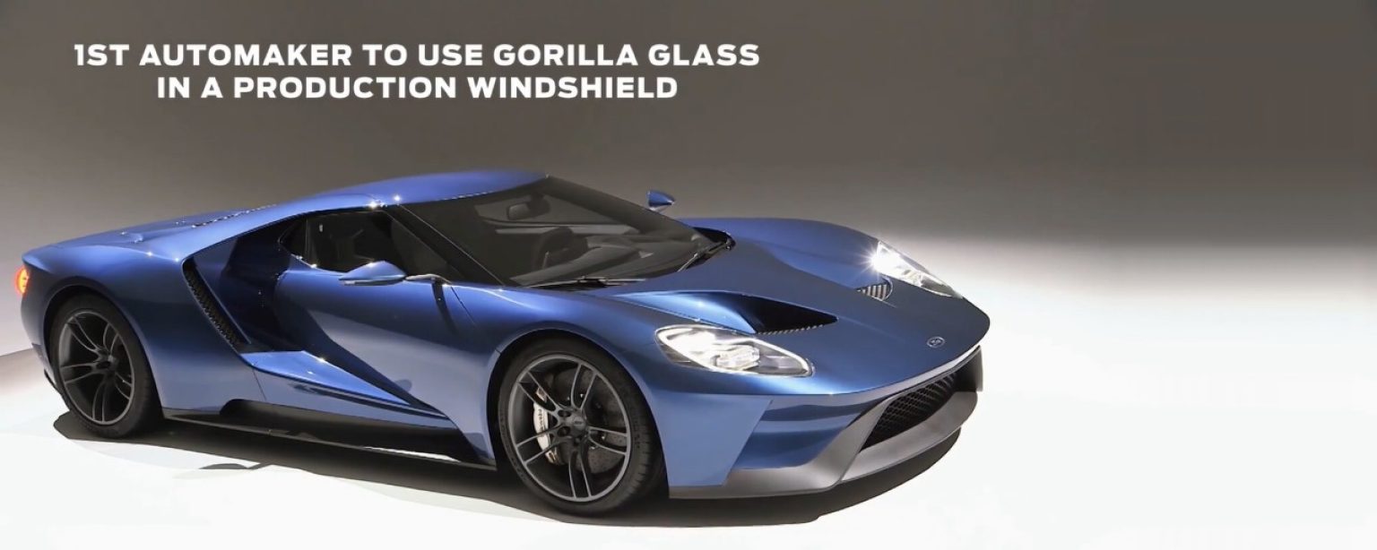 Gorilla® Glass Featured in Ford GT Windshield | Weight Reduction with ...