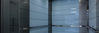 SnapCab elevator interior blue