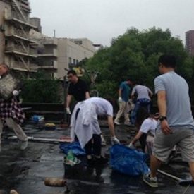 Corning's marketing team helps homeless shelter in Shanghai, China