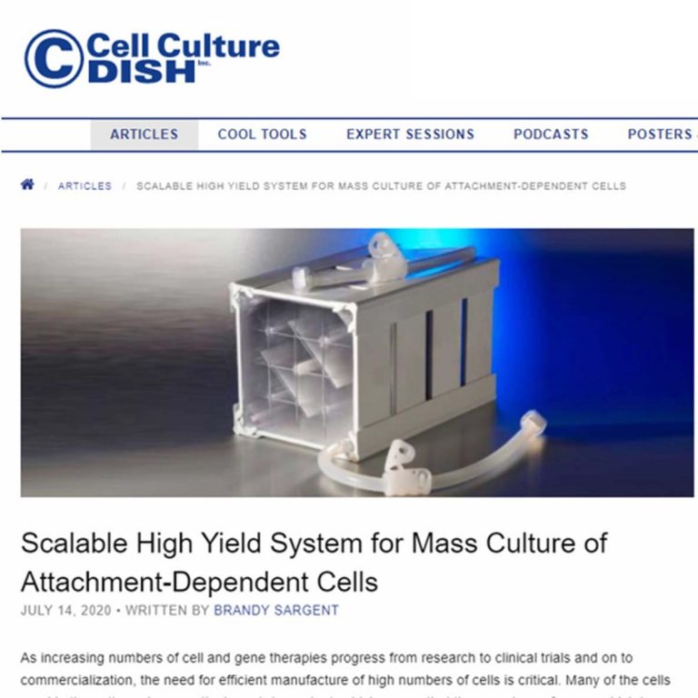 CellCube Cell Culture Dish Article Preview