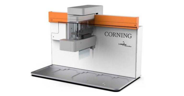 New Corning Lambda™ EliteMax Semi-automated Benchtop Pipettor