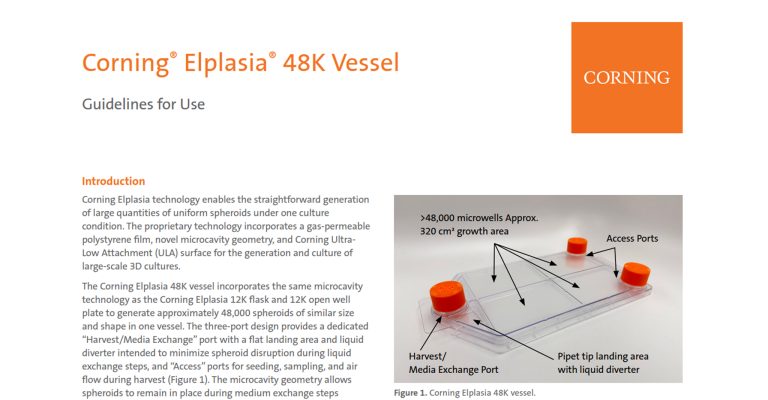 Corning Elplasia 48K Vessel