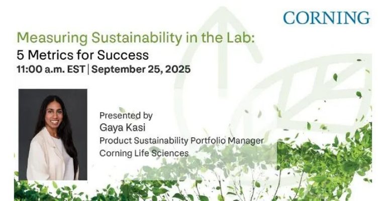 Measuring Sustainability in the Lab: 5 Metrics for Success Webinar