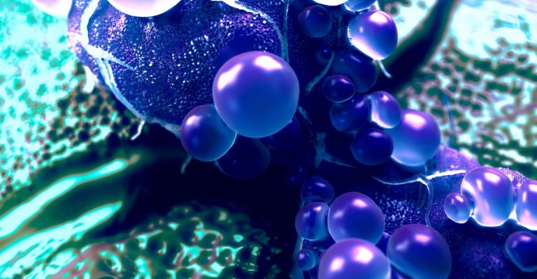 purple and blue stem cells