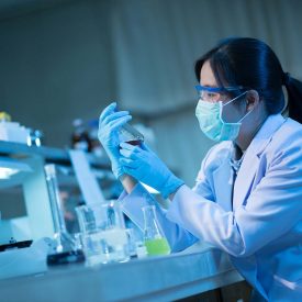 Scientist working in a lab