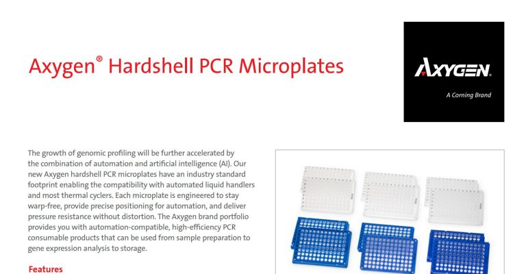 Axygen Hardshell PCR Microplates Product Information Sheet