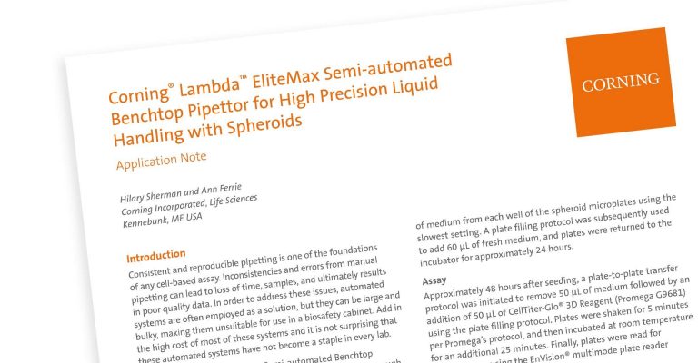 High Precision Liquid Handling with Spheroids