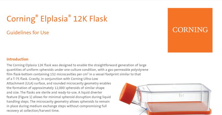 Elplasia 12K Flask Guidelines for Use