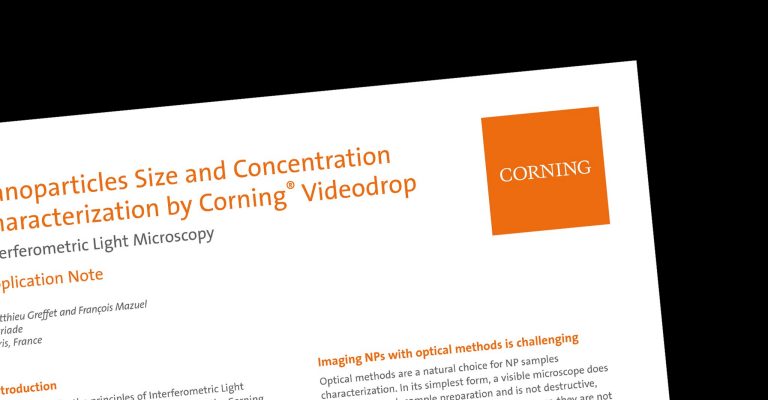 Nanoparticles Size and Concentration Characterization by Corning Videodrop