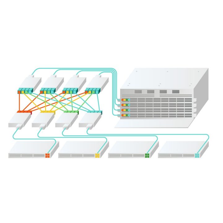 SpineandLeaf Architecture Network Switch Fabric Corning