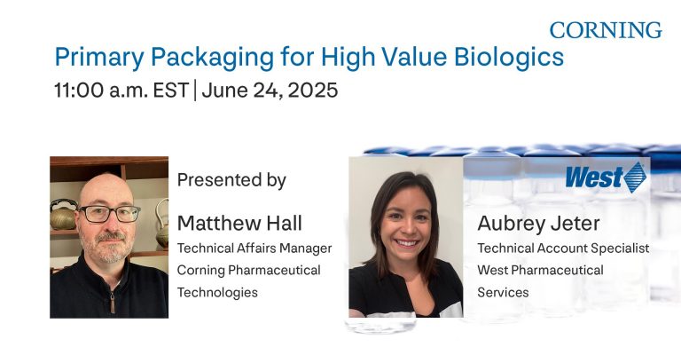 Primary Packaging for High Value Biologics