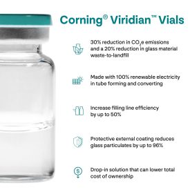 Corning Viridian Vials