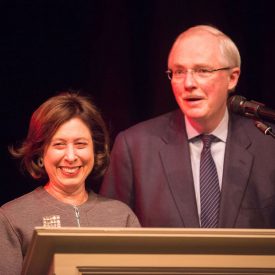 Flaws and wife Marcia Weber were honored by the ARTS Council of the Southern Tier