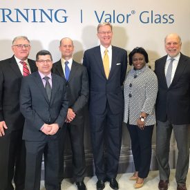 Government and business leaders join Corning in celebrating its investment in North Carolina.