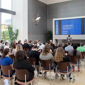 Dr. Mark Vaughn kicks off the 'Vuja de' – A fresh look at STEM' session at Sullivan Park.