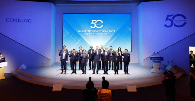 group shot on stage