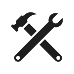 wrench and hammer