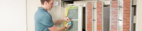 Corning Retrofit Fiber Panels for Existing Cabinets
