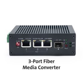 3-Port Fiber Media Converter