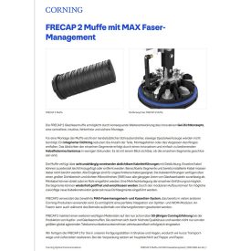 FRECAP 2 Muffe mit MAX FaserManagement