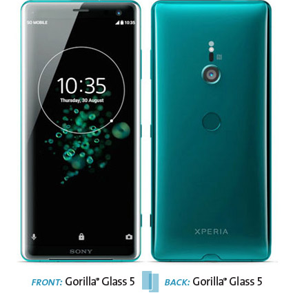 Sony's Xperia XZ3 | | Corning Gorilla